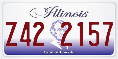 IL license plate Z422157