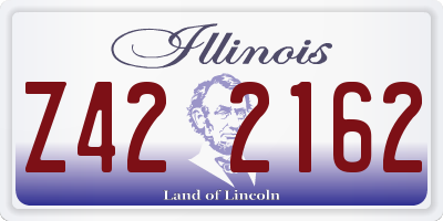 IL license plate Z422162