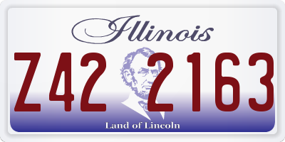 IL license plate Z422163