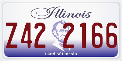 IL license plate Z422166