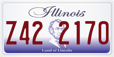 IL license plate Z422170