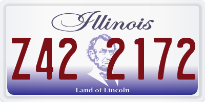 IL license plate Z422172