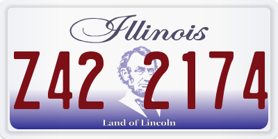 IL license plate Z422174