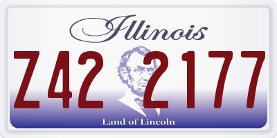 IL license plate Z422177
