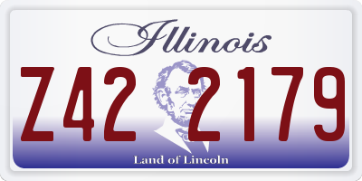 IL license plate Z422179