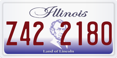 IL license plate Z422180