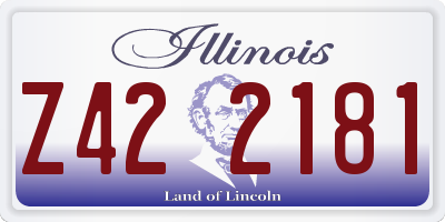 IL license plate Z422181