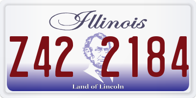 IL license plate Z422184