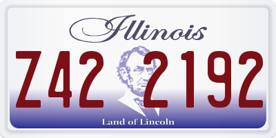 IL license plate Z422192