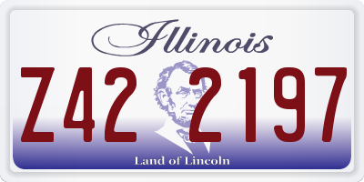 IL license plate Z422197