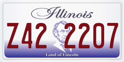IL license plate Z422207