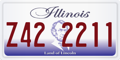 IL license plate Z422211