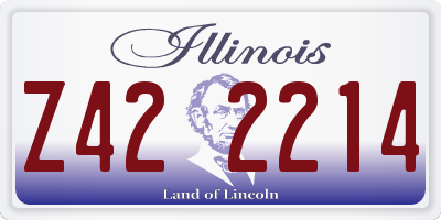IL license plate Z422214