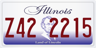 IL license plate Z422215