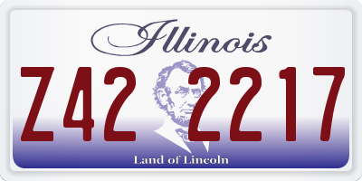 IL license plate Z422217
