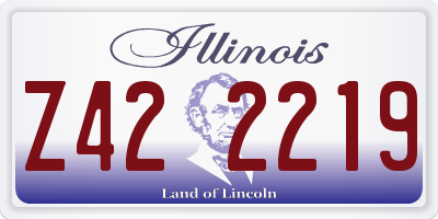 IL license plate Z422219