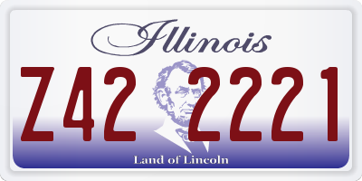 IL license plate Z422221