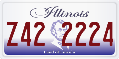 IL license plate Z422224