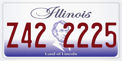 IL license plate Z422225