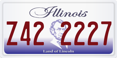 IL license plate Z422227