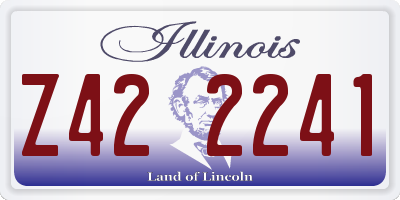IL license plate Z422241