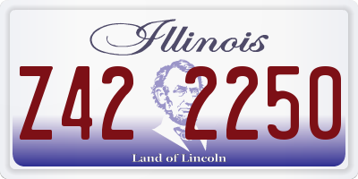 IL license plate Z422250
