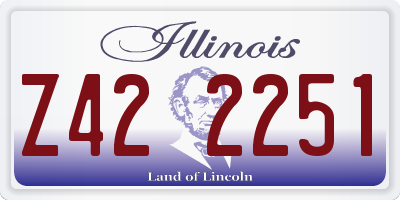 IL license plate Z422251