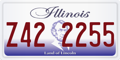 IL license plate Z422255