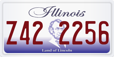 IL license plate Z422256