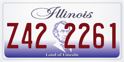 IL license plate Z422261