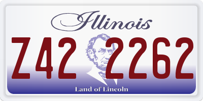IL license plate Z422262