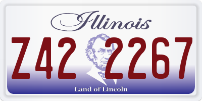 IL license plate Z422267