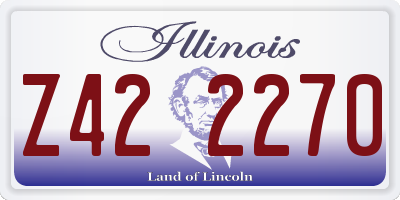 IL license plate Z422270