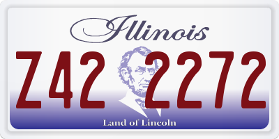 IL license plate Z422272