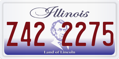 IL license plate Z422275