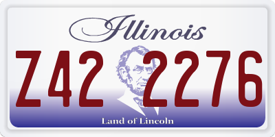 IL license plate Z422276