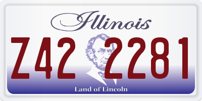 IL license plate Z422281