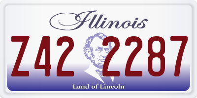 IL license plate Z422287