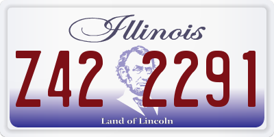 IL license plate Z422291