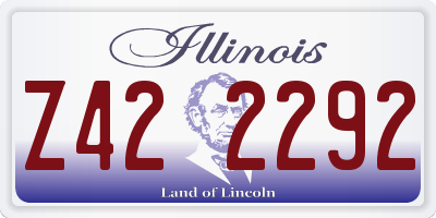 IL license plate Z422292
