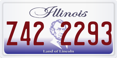 IL license plate Z422293