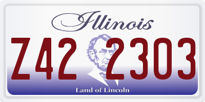 IL license plate Z422303