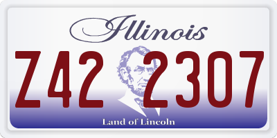 IL license plate Z422307
