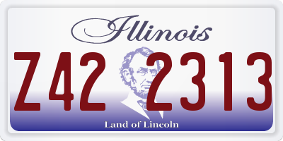 IL license plate Z422313
