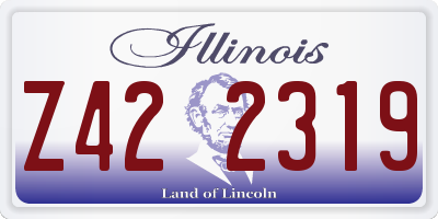 IL license plate Z422319