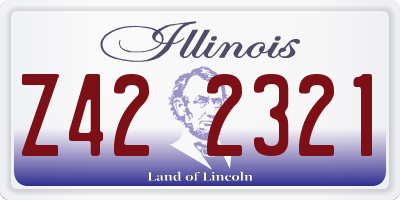 IL license plate Z422321