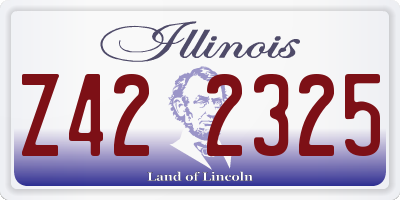 IL license plate Z422325