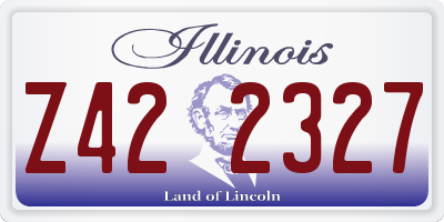 IL license plate Z422327
