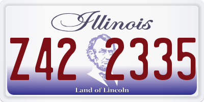 IL license plate Z422335