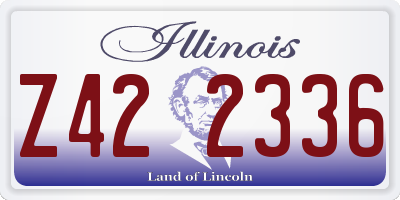 IL license plate Z422336